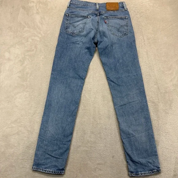 Levi's 511 Jeans Mens 28x32 Blue Slim Fit Med Wash Premium Denim Stretch Preppy - Picture 4 of 13